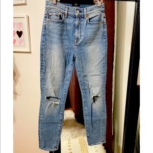 NWOT 7 For All Mankind High Rise Ankle Skinny